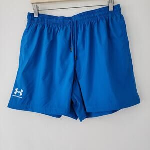 NEW Under Armour Loose Essential Volley short‎ blue mens size L